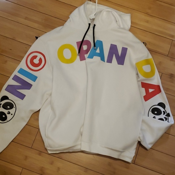 💯Nicopanda Oversized Sweatshirt White - Picture 1 of 4